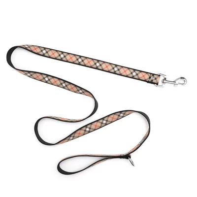 The Worthy Dog Bias Plaid Dog Leash 3 The Worthy Dog Bias Plaid Dog Leash - Image 3