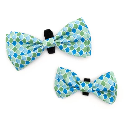The Worthy Dog Mermaid Adjustable Bow Tie Accessory 2 The Worthy Dog Mermaid Adjustable Bow Tie Accessory - Image 2
