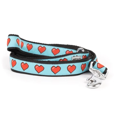 The Worthy Dog Graphic Hearts Dog Leash 1 The Worthy Dog Graphic Hearts Dog Leash